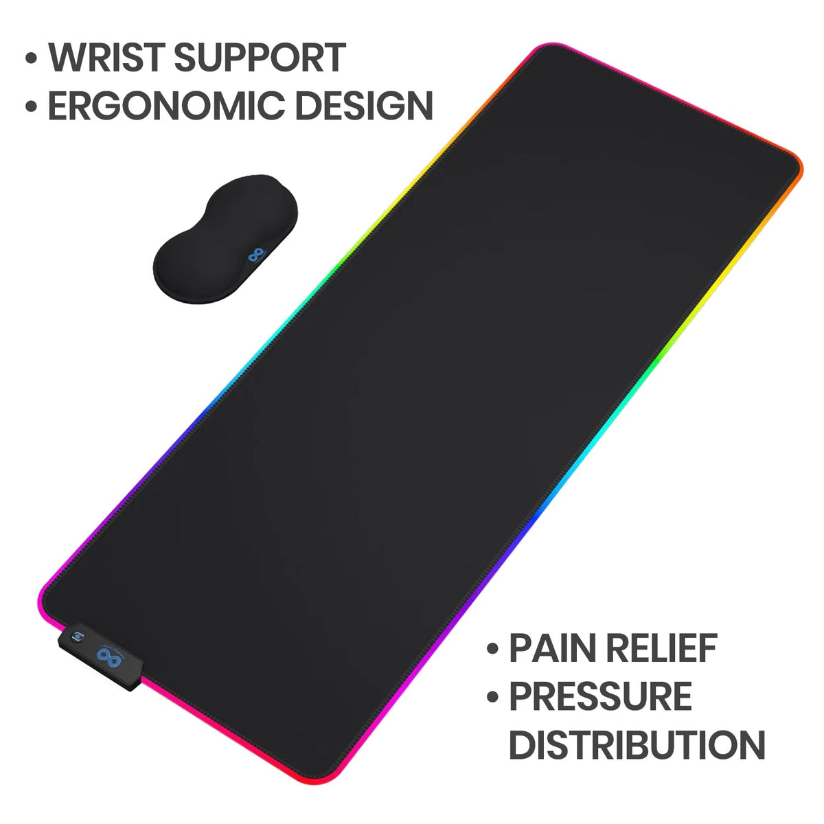 Ergonomic Wrist Pad for Mouse & Keyboards | Skin-Friendly Smooth Movement  Palm Support for Home/Office/Gaming | RSI & Carpal Tunnel Syndrome Wrist